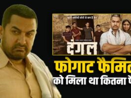 How much money did the Phogat family get compared to Aamir Khan for the film Dangal?

