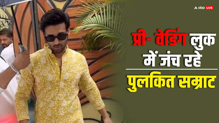 Pulkit Samrat arrives for pre-wedding function in yellow kurta, video surfaced from venue

