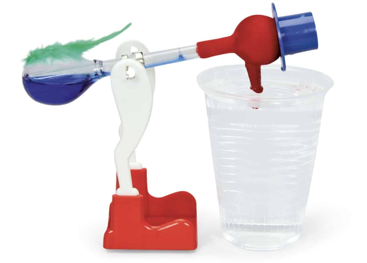 The drinking bird principle can be used to generate electricity with water


