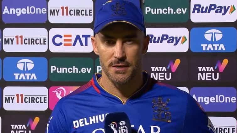 The pitch turned out to be a fraud... Faf du Plessis gave the reason for the defeat against KKR

