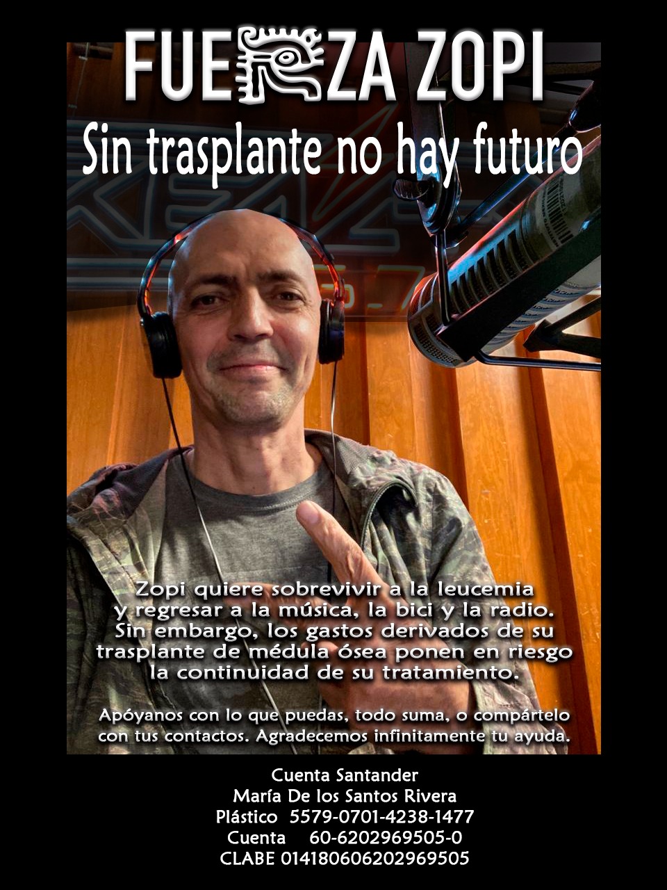 Gerardo Pimentel “Zopi”, singer of Los Rastrillos, has died They ask for help for Zopi, singer of Los Rastrillos and announcer of Reactor