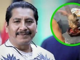 A Mexican senator sacrificed a chicken to the rain god