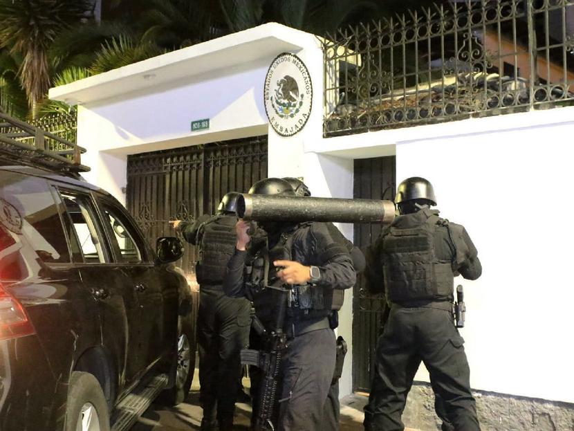 Attack on the Mexican embassy in Ecuador.