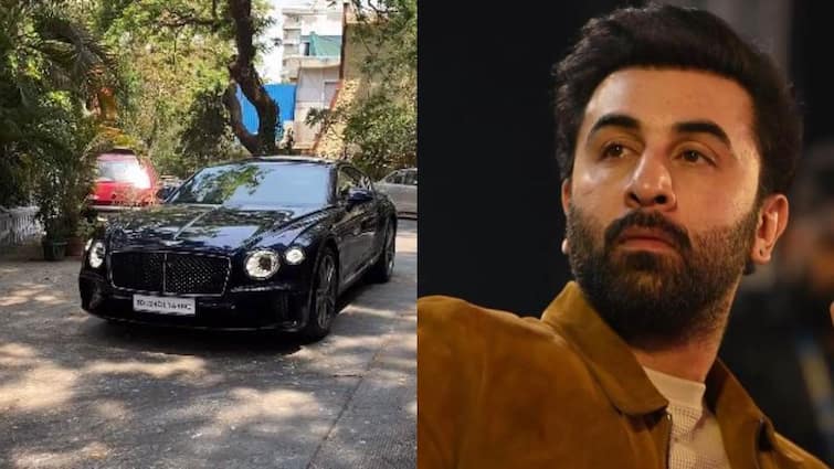  Ranbir Kapoor bought a black Bentley car worth Rs 8 crore!  seen while driving

