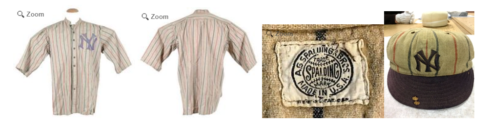 The Bronx Bombers uniform from more than 100 years ago