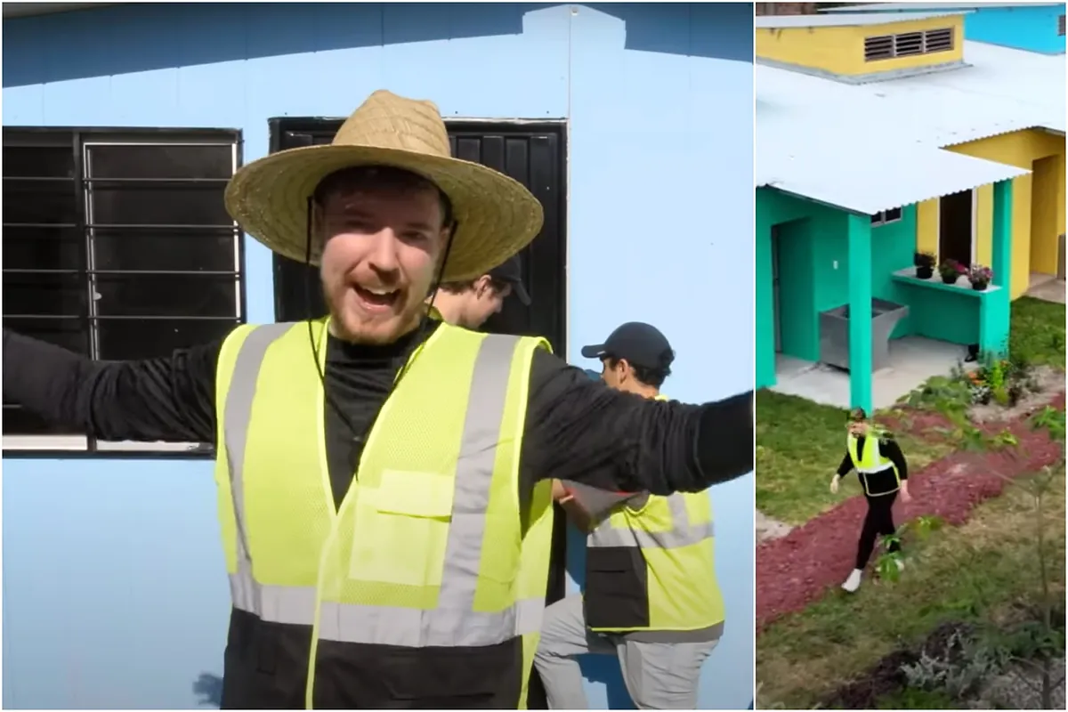 MrBeast builds and gives away 100 stick houses to world governments: "I won't stay doing nothing"
