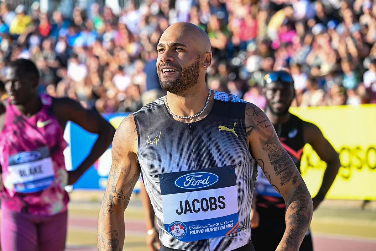 Jacobs wins the 100 meters in Turku with 9.92, his best mark since 2021
