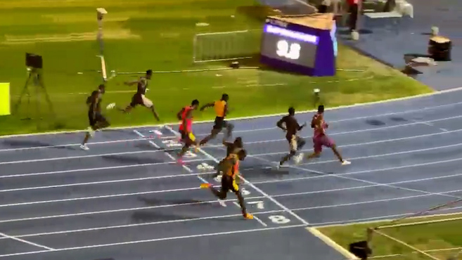 Kishane Thompson runs in 9.77 and aims for gold in the 100 meters in Paris
