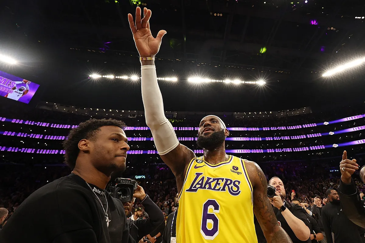 LeBron James and his son Bronny will play together: The Los Angeles Lakers choose him in the draft and fulfill their dream
