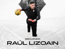 Raúl Lizoain reinforces Albacete's goal

