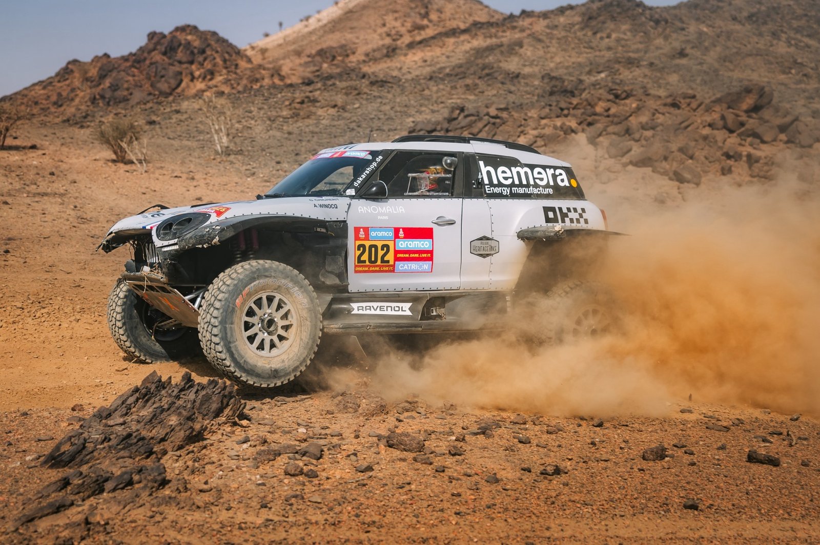 Chicherit achieved the first victory for the new gasoline Mini