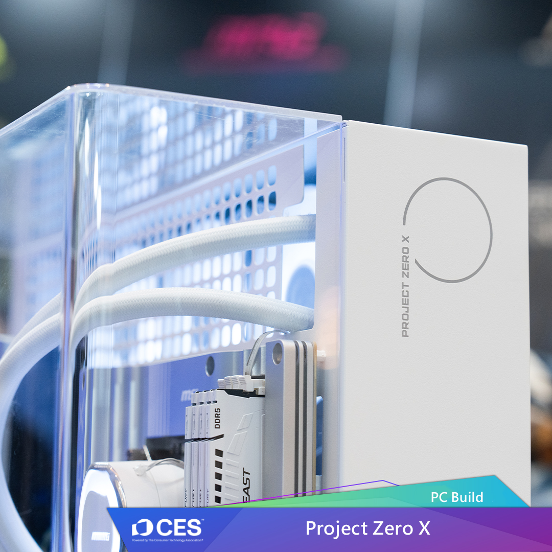 MSI Enters Mysterious Project Zero with Invisible Cables MSI project zero X CES 2025 2