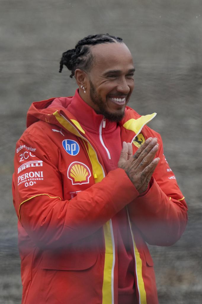 Lewis Hamilton, in Fiorano.