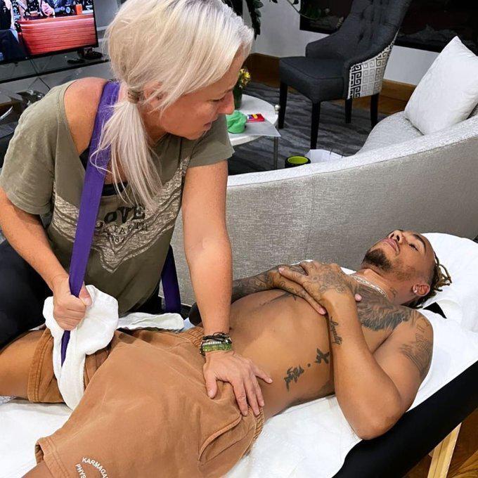 Hamilton and Angela Cullen, in 2022.