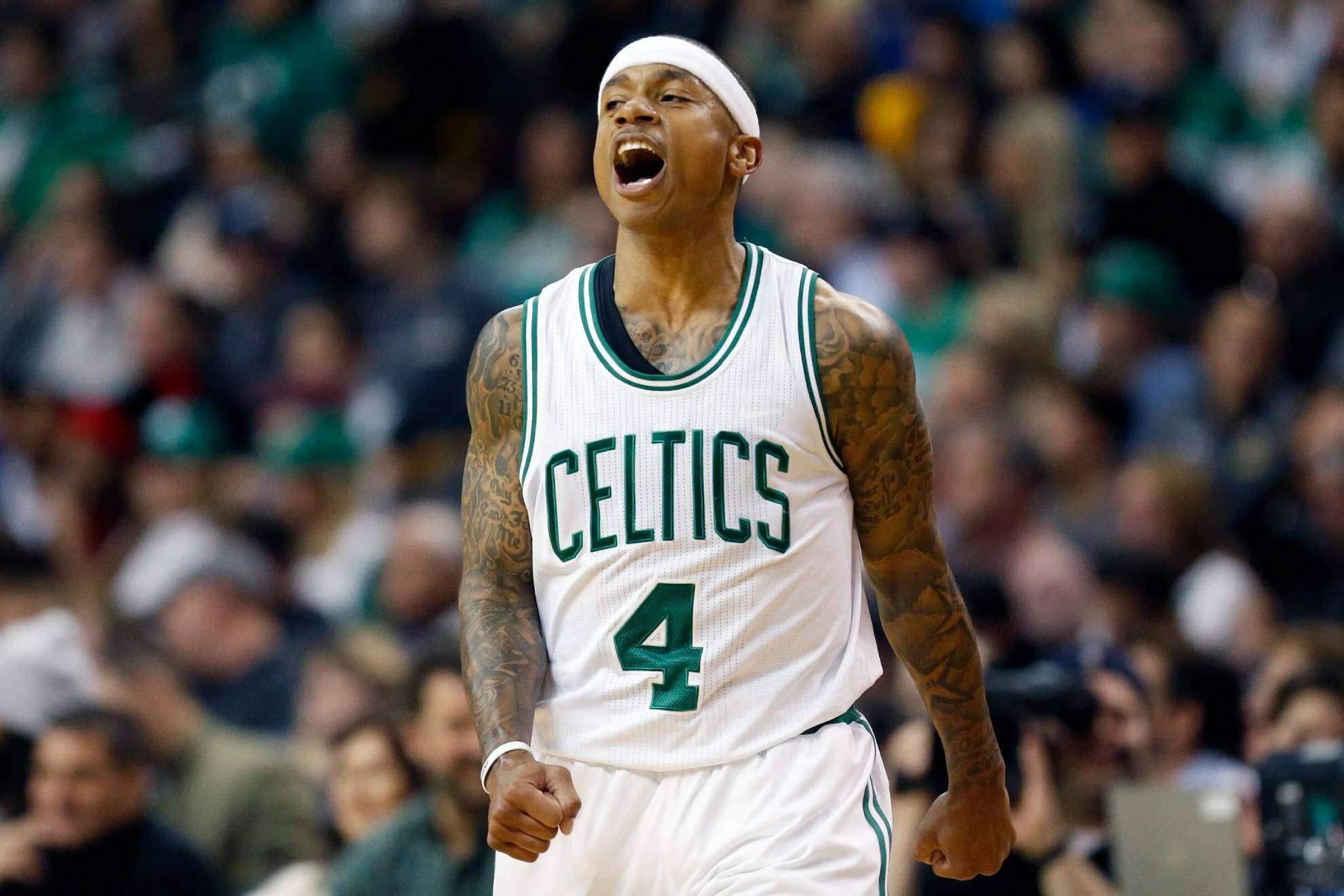 Isaiah Thomas, in a match with the Celtics.