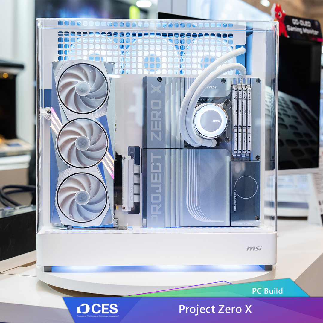 MSI Enters Mysterious Project Zero with Invisible Cables MSI project zero X CES 2025 4