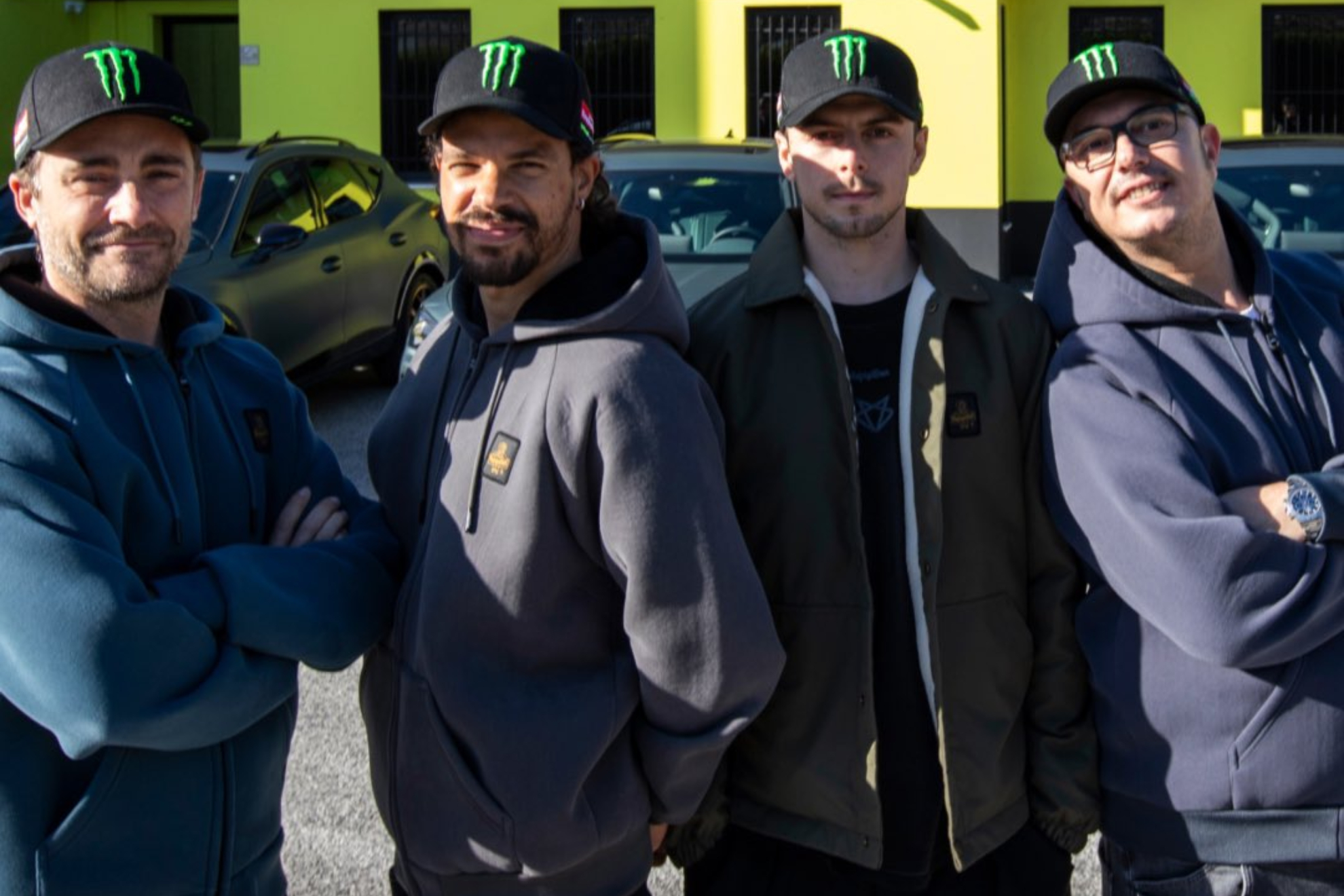 Pablo Nieto, Morbidelli, Diggia and Uccio.