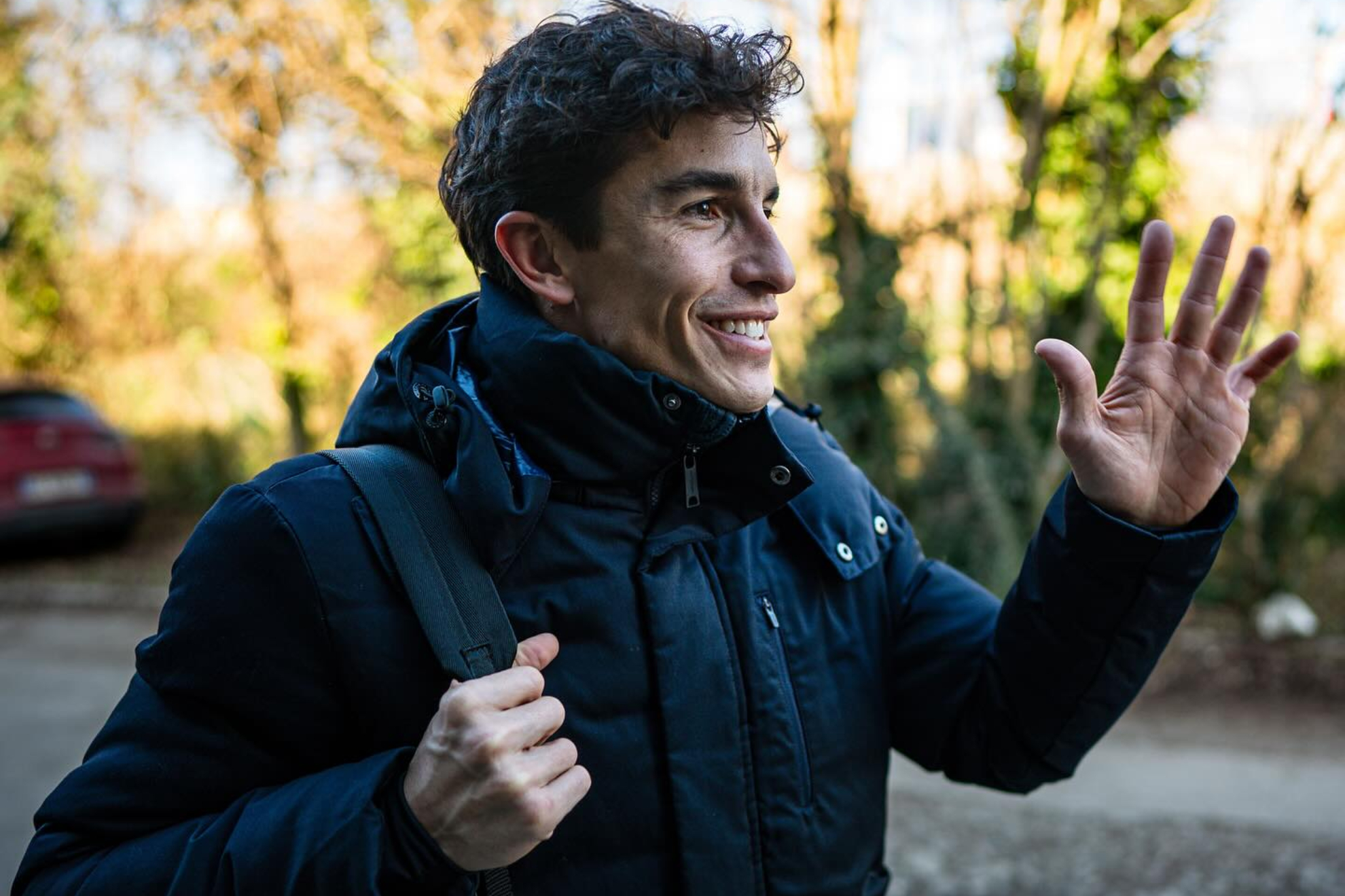 What's Behind Marc Márquez's Shocking First Day of School Decision Marc, saying hello.