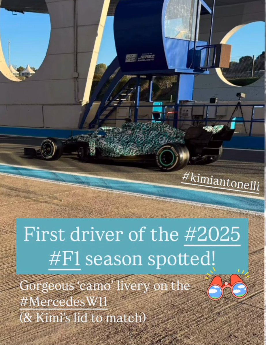 Image of Kimi Antonelli in the W11 car