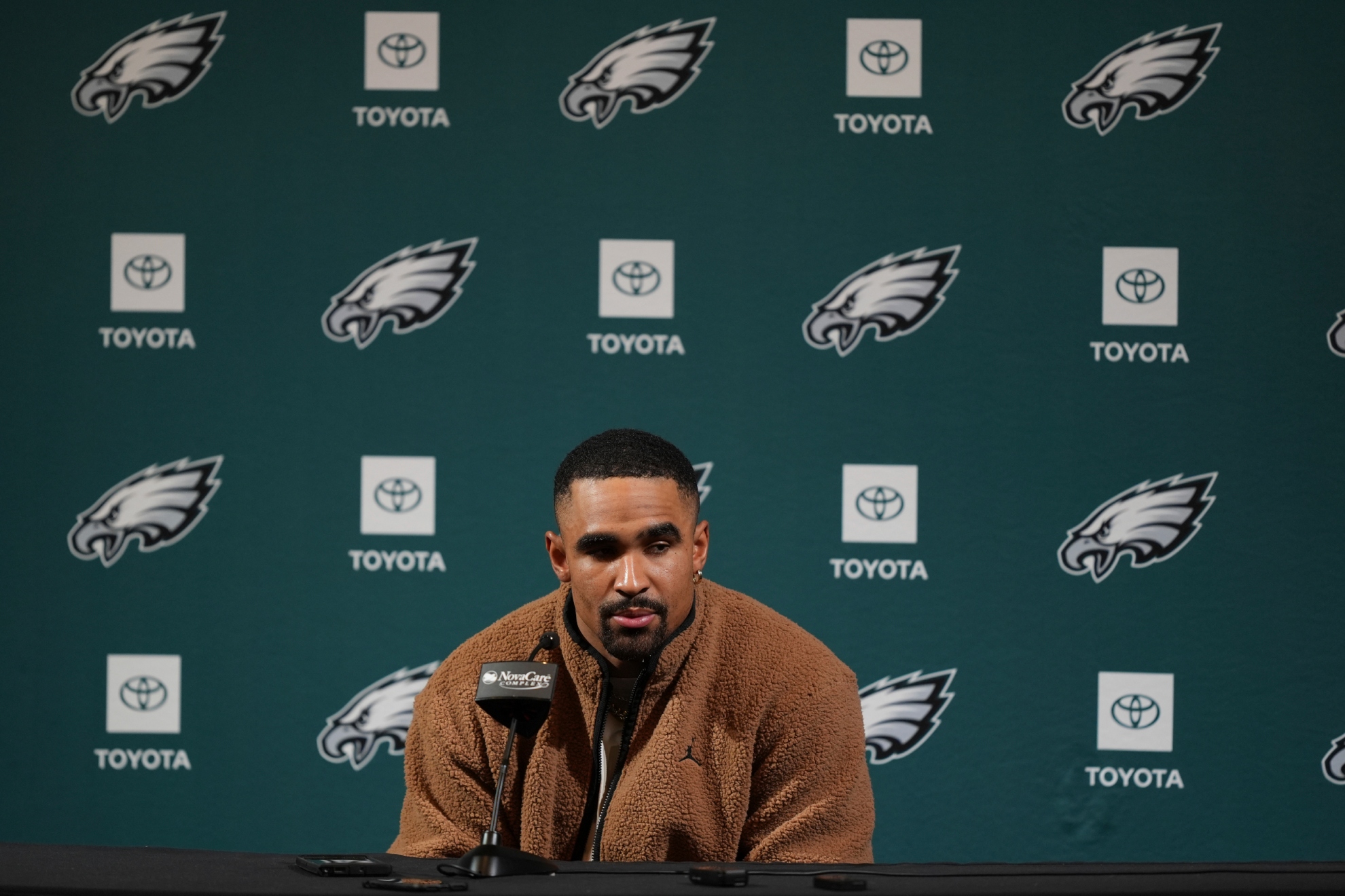 Jalen Hurts, at a press conference.