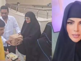 Rakhi Sawant distributes free iftar in Dubai during Ramadan