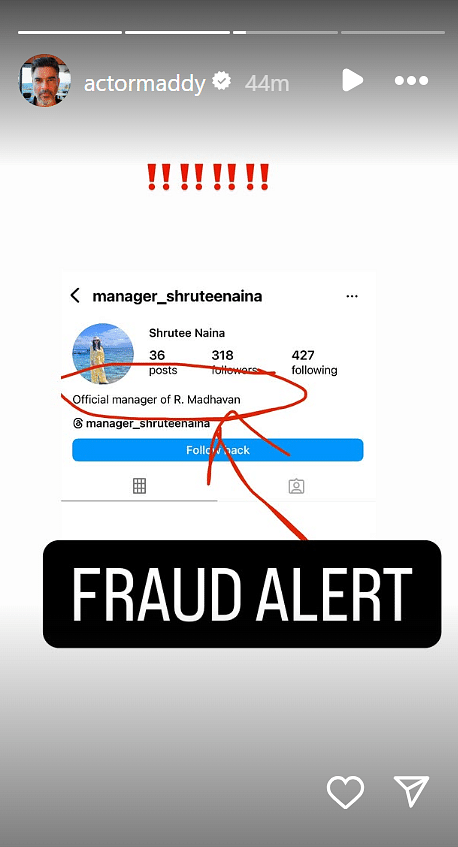 R Madhavan's Instagram post