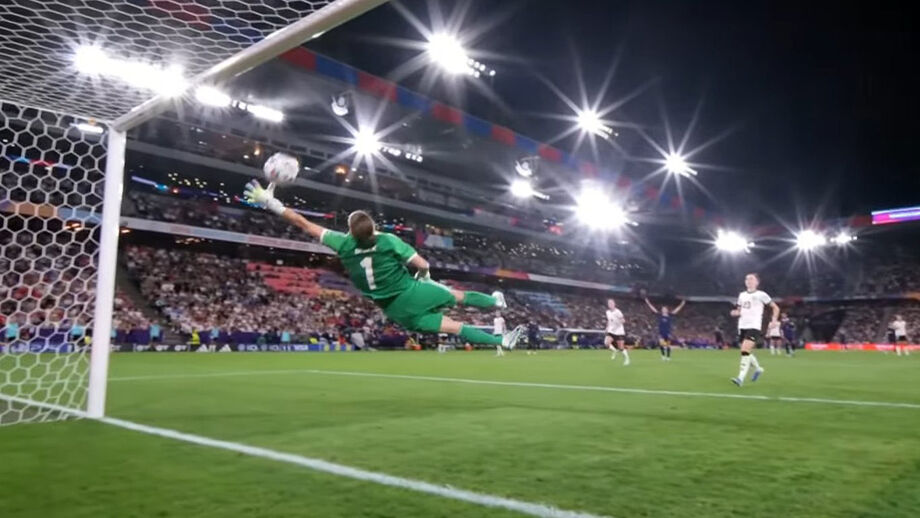 Ann-Katrin Berger's Stunner Save Sends Germany to Women's Euro Semifinals The unbelievable save by the German goalkeeper that promises to go global
