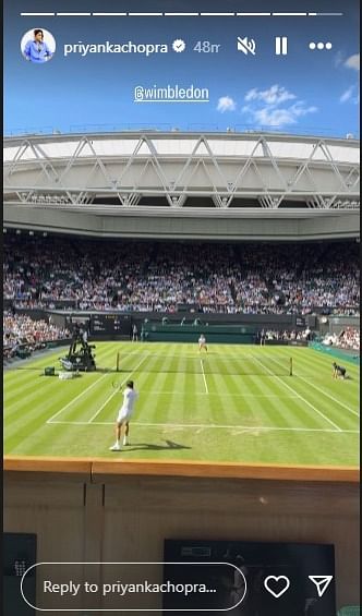 Priyanka Chopra Nick Jonas at Wimbledon for Heads of State
