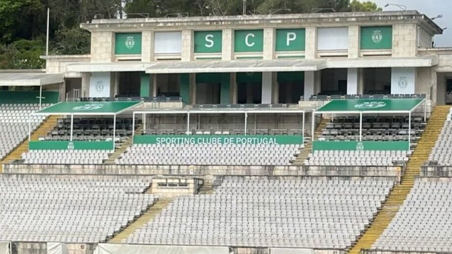 Sporting CP Cinco Violinos Trophy: Team Presentation and Villarreal Match Schedule Estádio Nacional in green and white