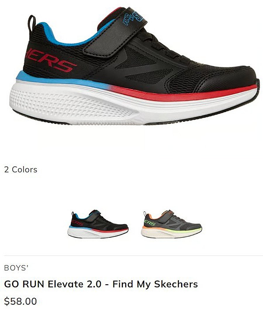 Skechers Air Tag shoe with pocket open