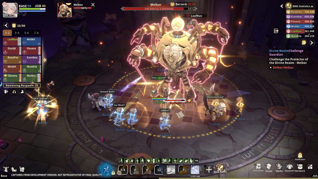 Ragnarok Online 3 Debuts First Full Gameplay Video; Pioneer Test & 2026 Launch. A group of Ragnarok Online 3 characters engaged in a large-scale battle, showing off various skills and combat effects.