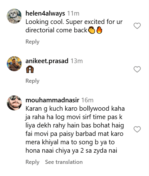 Karan Johar posing on a boat