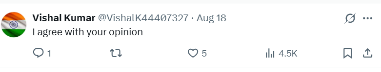 User comment supporting Khesari Lal Yadav's post
