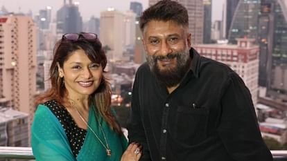 Vivek Agnihotri and Pallavi Joshi discussing 'The Bengal Files'