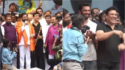 Govinda: Govinda danced at the Dahi Handi program in Mumbai, also visited Iskcon Temple to seek blessings Krishna Janmashtami 2025: actor Govinda and Deputy CM Eknath Shinde participate in Dahi Handi celebration