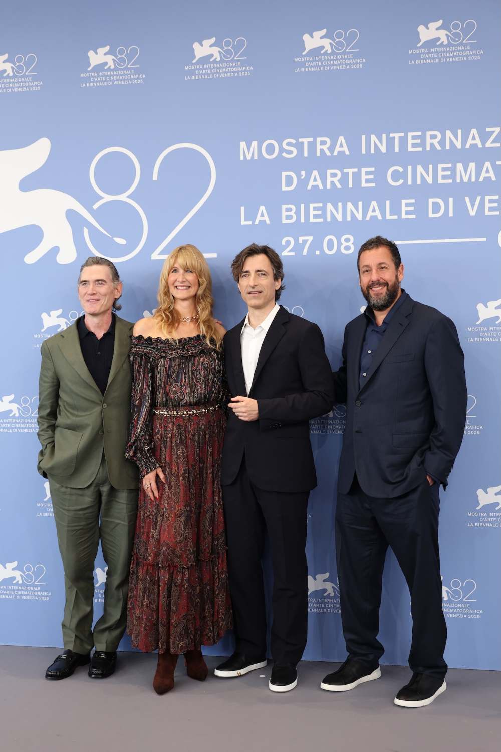 Adam Sandler Suits Up for Jay Kelly Premiere at Venice Film Festival Adam Sandler, Billy Crudup, Laura Dern, Noah Baumbach and Adam Sandler pose at the Venice Film Festival.