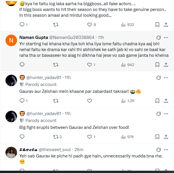 Housemates in a heated discussion during Bigg Boss 19