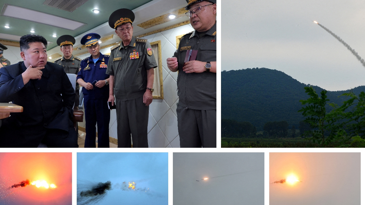 Kim Jong Un overseeing tests of two new anti-aircraft missiles