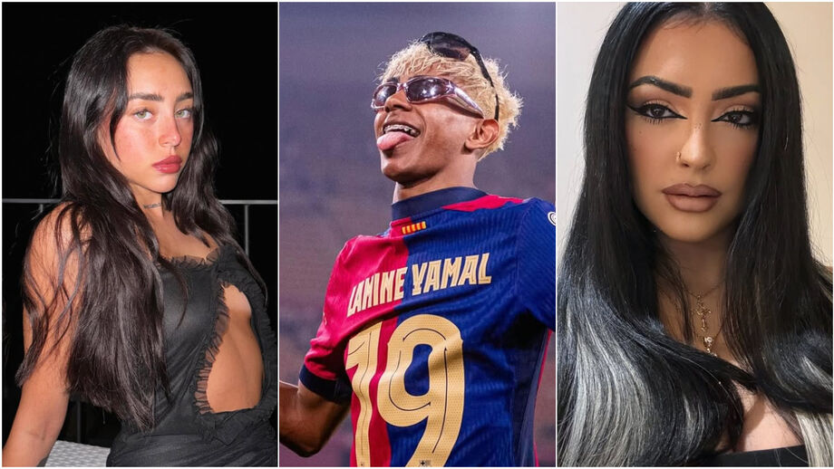 Love triangle involves Lamine Yamal (center), Nicki Nicole (left) and Malu Trevejo (right)