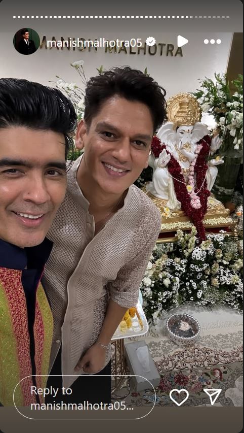 Vijay Varma at Manish Malhotra's Ganesh Utsav