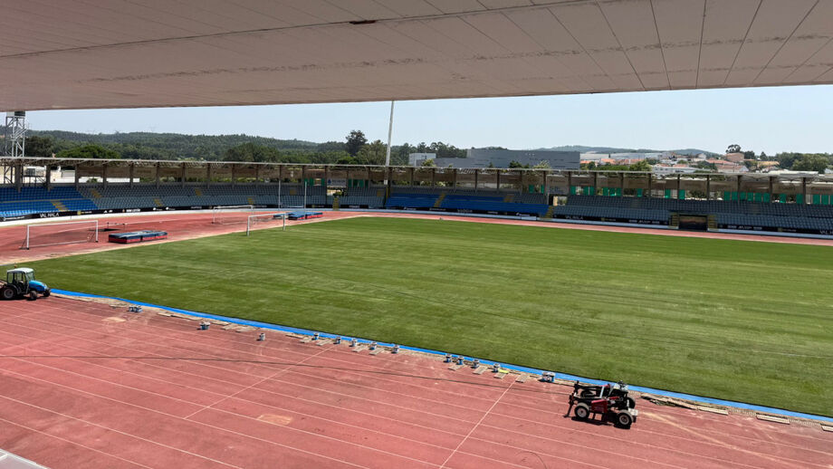 New pitch at Rio Maior Municipal Stadium