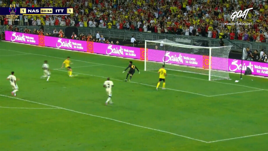 The moment João Félix scored his first goal with the Al Nassr jersey