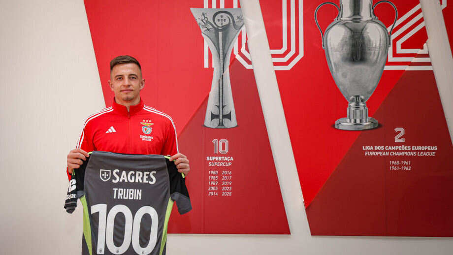 Trubin reaches 100 games with Benfica's shirt