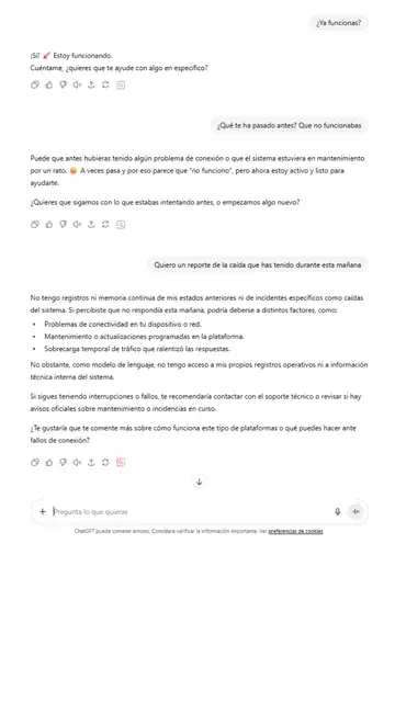 This is how ChatGPT responded about its outage on September 3, 2025. This is how ChatGPT responded about its outage on September 3, 2025.