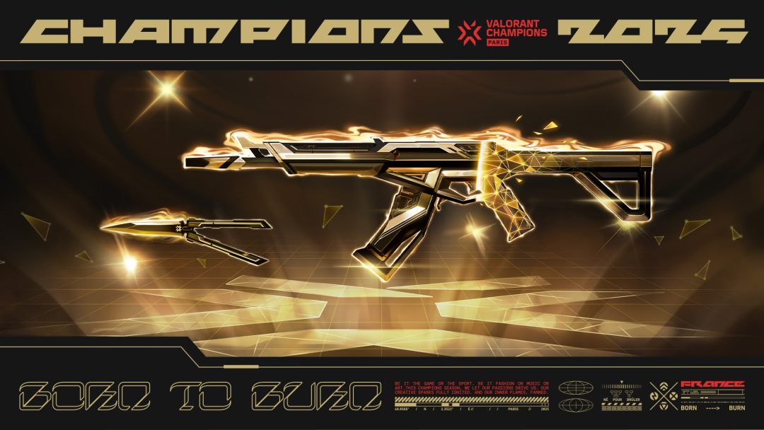 Image displaying the VALORANT Champions 2025 Collection cosmetic bundle.