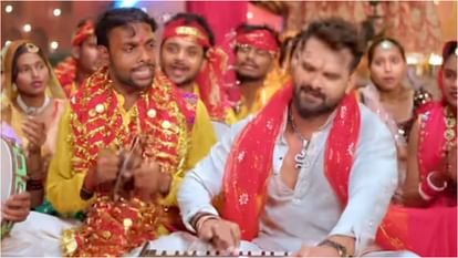 Khesari Lal Yadav: Khesari's Devi Bhajan 'Mai Ke Jhulanwa' Released During Shardiya Navratri, You Will Be Immersed in Devotion After Listening actor Khesari Lal Yadav Bhojpuri Devi Geet Mai Ke Jhulanwa release and trending
