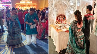 Divyanka Tripathi celebrating garba Dandiya dance music with husband Vivek Dahiya during Navratri shares Photo