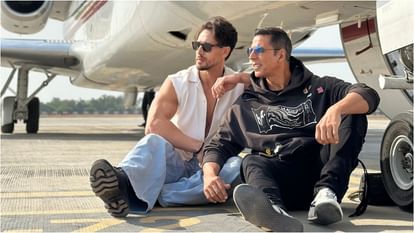 Actors Akshay Kumar and Tiger Shroff for Bade Miyan Chote Miyan