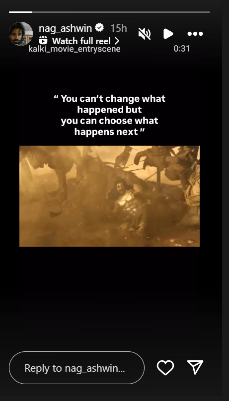 Nag Ashwin's cryptic Instagram post