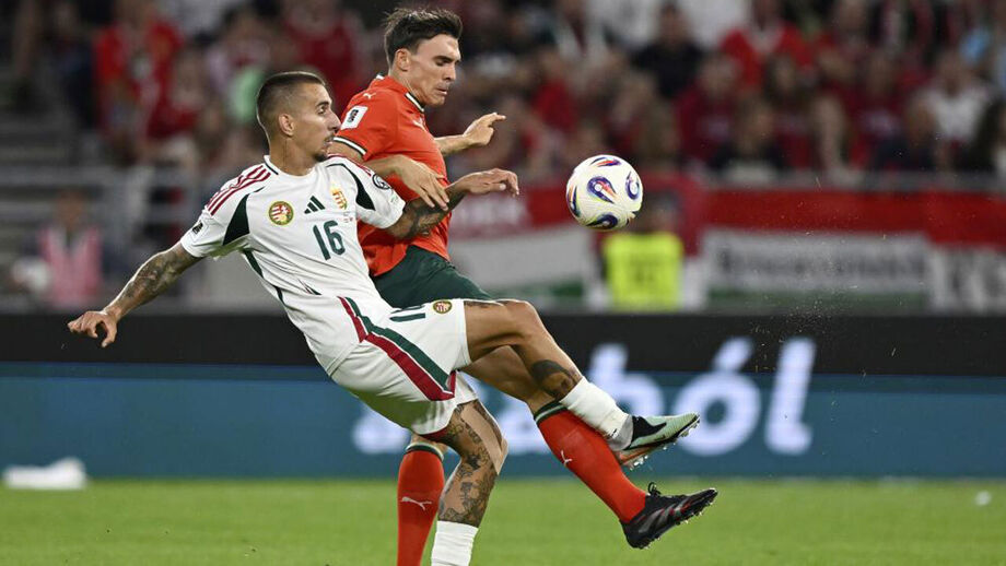 Palhinha: Portugal's World Cup 2030 Hopes, Tottenham Move, Dedicating Win to Diogo Palhinha in a ball dispute during the game with Hungary